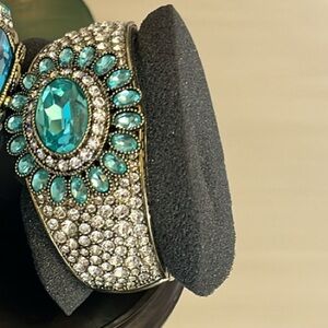Electric Beautiful Blue Statement Bracelet
